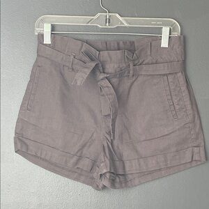 Banana Republic Dark Grey High-Waist Shorts